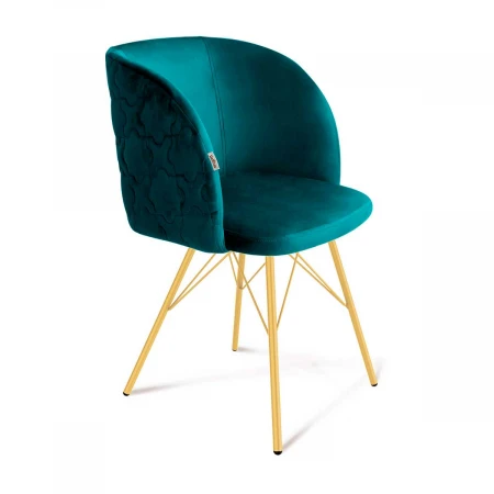 Кресло Sheffilton SHT-ST33-1/S37 альпийский бирюзовый/золото 9963415502