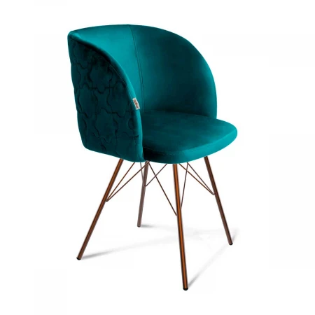 Кресло Sheffilton SHT-ST33-1/S37 альпийский бирюзовый/медный металлик 9963415503