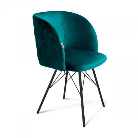 Кресло Sheffilton SHT-ST33-1/S37 альпийский бирюзовый/черный муар 9963415501