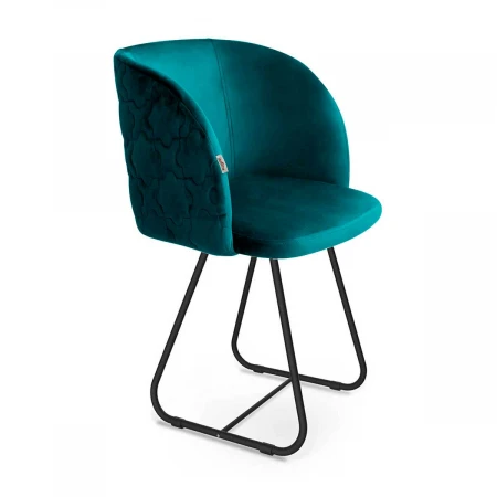 Кресло Sheffilton SHT-ST33-1/S38 альпийский бирюзовый/черный муар 7210738501