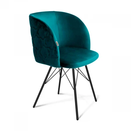 Кресло Sheffilton SHT-ST33-1/S64 альпийский бирюзовый/черный муар 5716877901