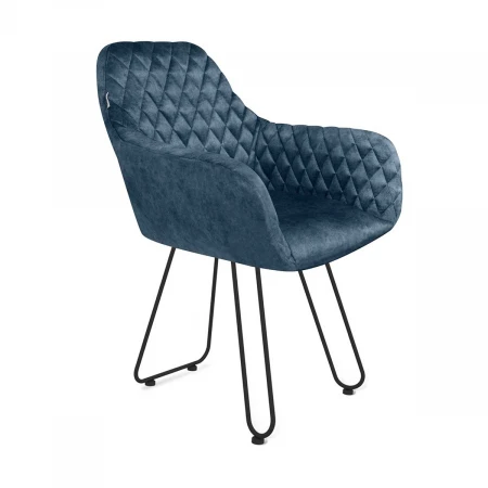 Кресло Sheffilton SHT-ST38/S106 синий пепел/черный муар 6743783403