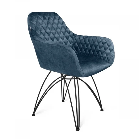 Кресло Sheffilton SHT-ST38/S112 синий пепел/черный муар 4148012702