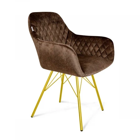 Кресло Sheffilton SHT-ST38/S37 кофейный трюфель/золото 6736291110