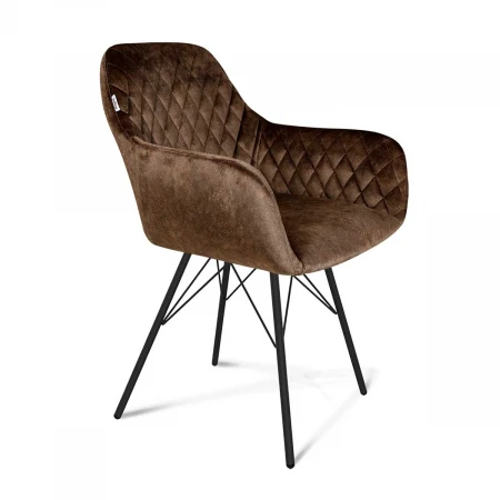 Кресло Sheffilton SHT-ST38/S37 кофейный трюфель/черный муар 6736291109