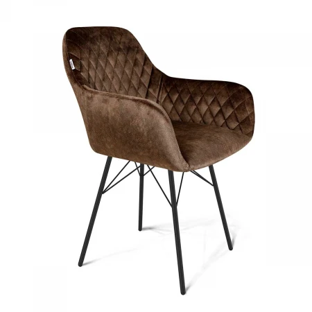 Кресло Sheffilton SHT-ST38/S64 коричневый трюфель/черный муар 4067113504