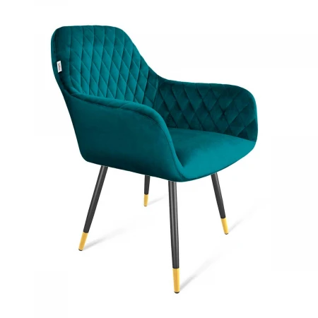 Кресло Sheffilton SHT-ST38/S95-1 альпийский бирюзовый/черный муар/золото 2297186308