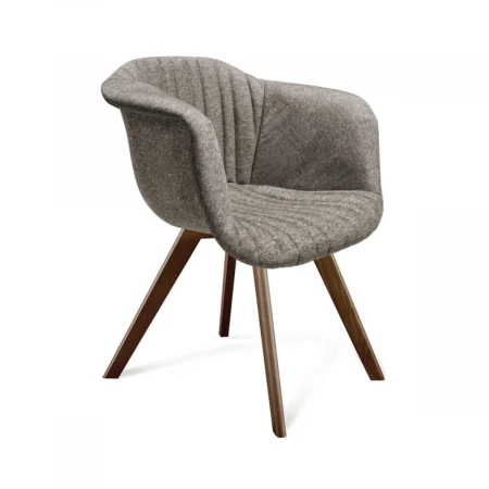 Кресло Sheffilton SHT-ST31-C1/S39 пепельный/темный орех 1936439801