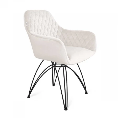 Кресло Sheffilton SHT-ST38/S112 зефирный/черный муар 4148012701