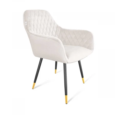 Кресло Sheffilton SHT-ST38/S95-1 зефирный/черный муар/золото 2297186303