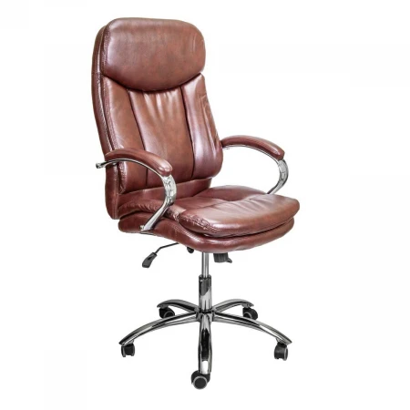 Кресло руководителя AksHome Leonardo коричневый бриллиант, экокожа 65482