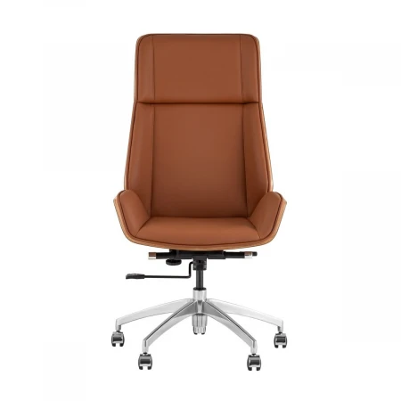 Кресло руководителя TopChairs Crown SN A312 8383-14 walnut back