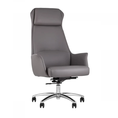 Кресло руководителя TopChairs Viking серое A025 DL001-22