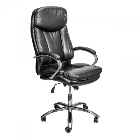 Кресло руководителя AksHome Leonardo чёрный бриллиант, экокожа 65483