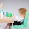 Детское кресло AksHome Fluffy мятный, искусственный мех 86384
