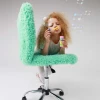 Детское кресло AksHome Fluffy мятный, искусственный мех 86384