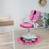 Детское кресло AksHome Catty фуксия с котятами, ткань 84764 Детское кресло AksHome Catty фуксия с котятами, ткань 84764