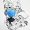 Детское кресло AksHome Ricci серый, кругосветное путешествие, ткань 72602 Детское кресло AksHome Ricci серый, кругосветное путешествие, ткань 72602