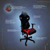 Игровое кресло AksHome Dynamit черный, экокожа 80347