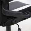 Игровое кресло AksHome Flaviy черный/серый/белый, ткань 86381