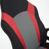 Игровое кресло AksHome Flaviy черный/серый/красный, ткань 86379