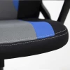 Игровое кресло AksHome Flaviy черный/серый/синий, ткань 86380