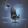 Игровое кресло AksHome Royal серо-коричневый, велюр 85992