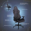 Игровое кресло AksHome Titan черный, ретро-велюр 83799