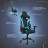 Игровое кресло AksHome Viking голубой, экокожа 73350