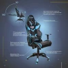 Игровое кресло AksHome Viper синий + черный, экокожа 45705