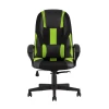 Игровое кресло TopChairs ST-Cyber 9 Green ткань/экокожа черный/зеленый ST-Cyber 9 GREEN