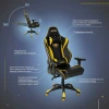 Игровое кресло AksHome Raptor желтый + черный, экокожа 45722