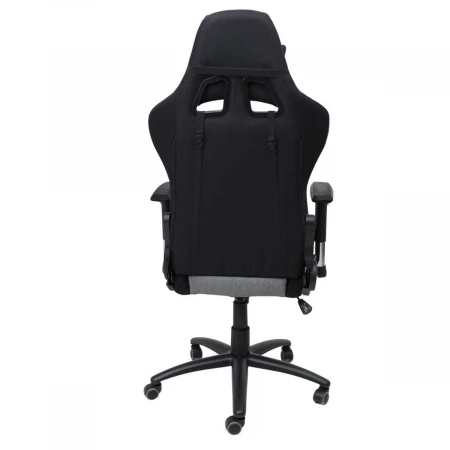 Игровое кресло AksHome Savage серый + черный, ткань 83800