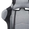 Игровое кресло AksHome Savage серый + черный, ткань 83800