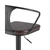 Барный стул Tolix Arms Soft черный матовый регулируемый F2535L MATTE BLACK 3474+PU7005 Барный стул Tolix Arms Soft черный матовый регулируемый F2535L MATTE BLACK 3474+PU7005
