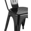 Барный стул Tolix черный глянцевый YD-H440B LG-01 Барный стул Tolix черный глянцевый YD-H440B LG-01