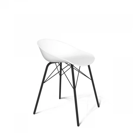 Барный стул Sheffilton SHT-ST19/S64 белый/черный муар 3549724302