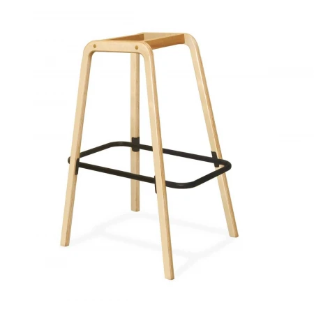 Барный стул Sheffilton SHT-ST29-C22/S94 розовый зефир/прозрачный лак/черный муар 3126073801