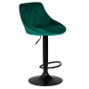 Стул барный DOBRIN LOGAN BLACK (зеленый велюр (MJ9-88)) 5007_BlackBase-LM LOGAN BLACK Стул барный DOBRIN LOGAN BLACK (зеленый велюр (MJ9-88)) 5007_BlackBase-LM LOGAN BLACK