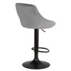 Стул барный DOBRIN LOGAN BLACK (серый велюр (MJ9-75)) 5007_BlackBase-LM LOGAN BLACK Стул барный DOBRIN LOGAN BLACK (серый велюр (MJ9-75)) 5007_BlackBase-LM LOGAN BLACK