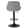 Стул барный DOBRIN LOGAN BLACK (серый велюр (MJ9-75)) 5007_BlackBase-LM LOGAN BLACK Стул барный DOBRIN LOGAN BLACK (серый велюр (MJ9-75)) 5007_BlackBase-LM LOGAN BLACK