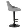 Стул барный DOBRIN LOGAN BLACK (серый велюр (MJ9-75)) 5007_BlackBase-LM LOGAN BLACK Стул барный DOBRIN LOGAN BLACK (серый велюр (MJ9-75)) 5007_BlackBase-LM LOGAN BLACK