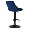 Стул барный DOBRIN LOGAN BLACK (синий велюр (MJ9-117)) 5007_BlackBase-LM LOGAN BLACK Стул барный DOBRIN LOGAN BLACK (синий велюр (MJ9-117)) 5007_BlackBase-LM LOGAN BLACK
