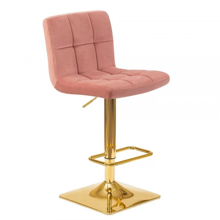 Стул барный DOBRIN GOLDIE (пудрово-розовый велюр (MJ9-32)) 5016-LM GOLDIE