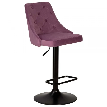 Стул барный DOBRIN JOSEPH BLACK (пудрово-сиреневый велюр (MJ9-52)) 5021_BlackBase-LM JOSEPH BLACK