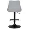 Стул барный DOBRIN JOSEPH BLACK (серый велюр (MJ9-75)) 5021_BlackBase-LM JOSEPH BLACK