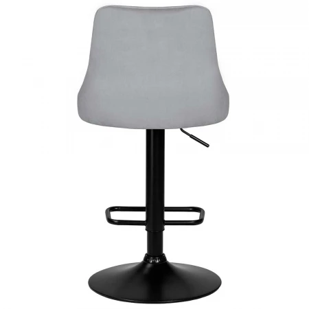 Стул барный DOBRIN JOSEPH BLACK (серый велюр (MJ9-75)) 5021_BlackBase-LM JOSEPH BLACK