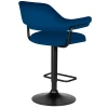 Стул барный DOBRIN CHARLY BLACK (синий велюр (MJ9-117)) 5019_BlackBase-LM CHARLY BLACK Стул барный DOBRIN CHARLY BLACK (синий велюр (MJ9-117)) 5019_BlackBase-LM CHARLY BLACK