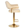 Стул барный DOBRIN CHARLY GOLD (бежевый велюр (MJ9-10)) 5019_Golden-LM