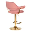 Стул барный DOBRIN CHARLY GOLD (розовый велюр (MJ9-32)) 5019_Golden-LM